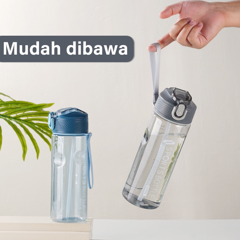 Letyeah &amp; Anantagt Botol Minum Air Olahraga Portabel Anti Bocor Botol Air Praktis Tumbler 800ML