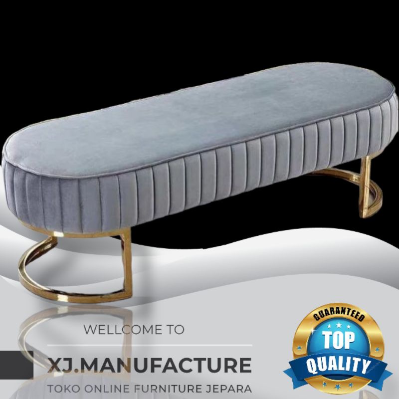 SOFA BENCH SOFA SANTAI RUANG TUNGGU PANJANG STAINLESS STEEL