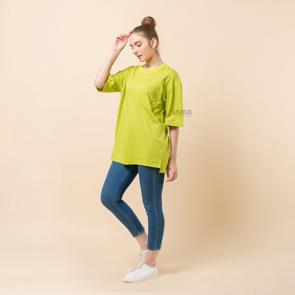 UNIQUE - (Pocket Series) Kaos Oversize Pocket Lemon