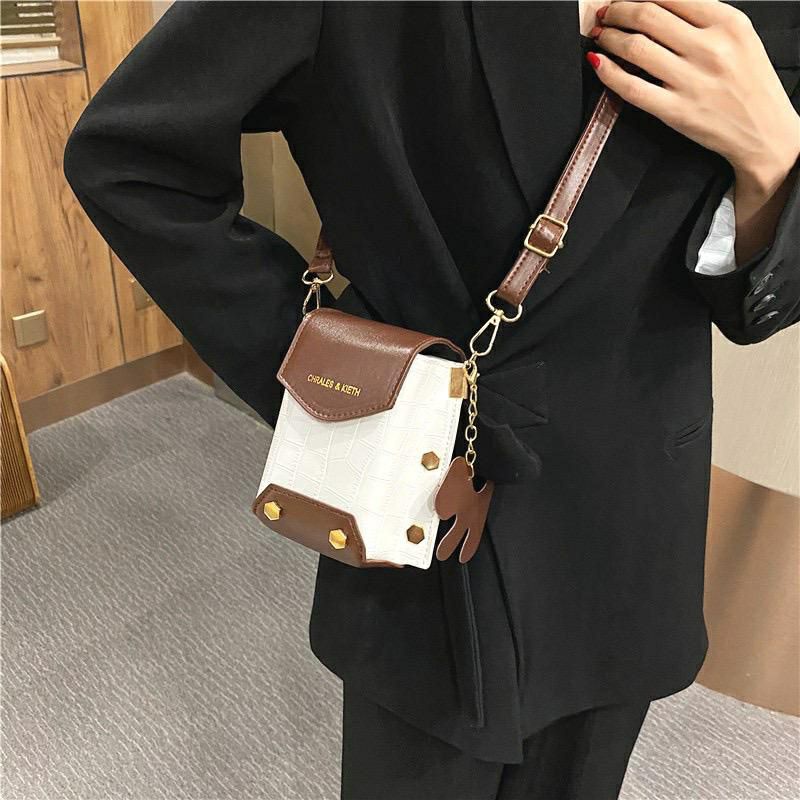 Tas Selempang Croco Retro Mini Slingbag Muat HP Semua Merk