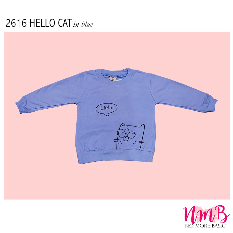 Kids Sweater 2616 Hello Cat -  Baju Lengan Panjang Anak