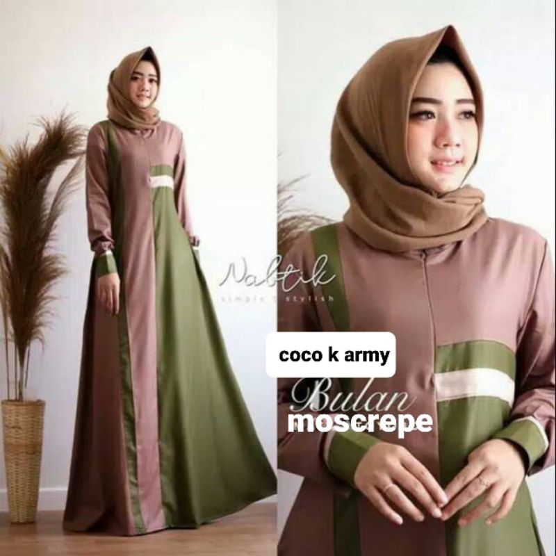 GAMIS MOSCREPE//BULAN MAXY//BUSANA MUSLIM