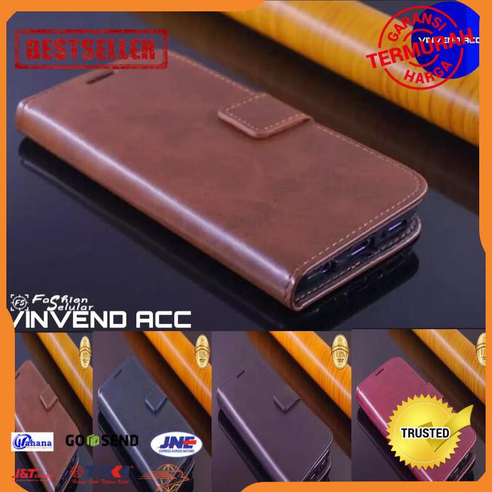 FLIP CASE HP SAMSUNG A30 A305 WALLET LEATHER CASE DOMPET