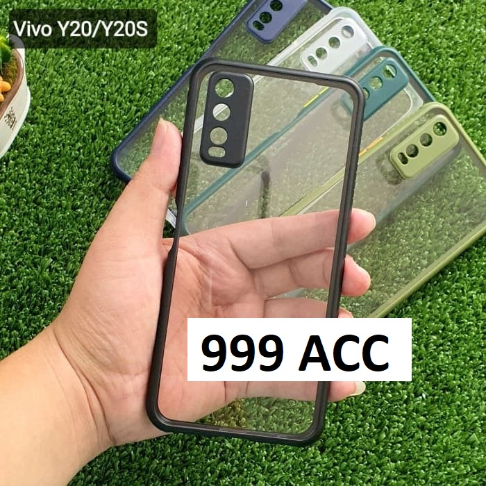 VIVO Y12S Y12S 2021 Y20 Y20S Y20 2021 Y20S G X50 X50 PRO CASE SOFT MIQILIN UME TRANSPARAN HARDCASE FUZE CASING PROTECT CAMERA COVER PELINDUNG KAMERA Y20 S G