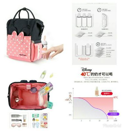 Diaper Bag  Flagship Pita Mata Disney (FREE USB DISNEY PENGHANGAT SUSU)