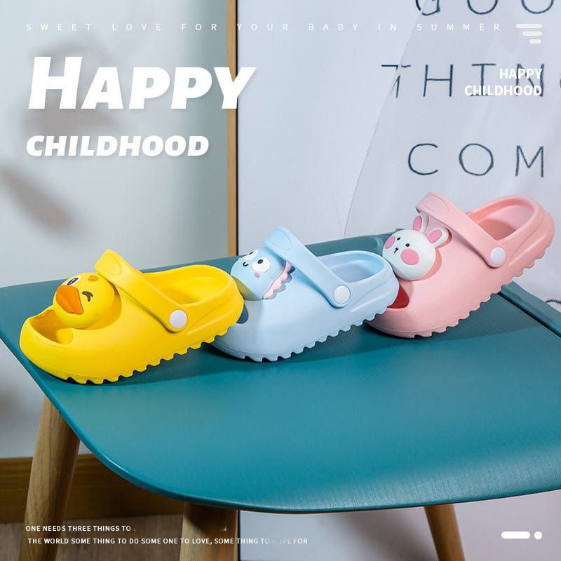 Sandal Anak Bayi Karakter Lucu Pop Up / Slide Sepatu Bayi