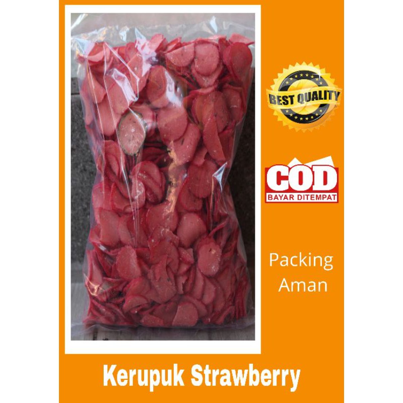 

KERUPUK/KERIPIK STRAWBERRY (250-500gr) ENAK MURAH