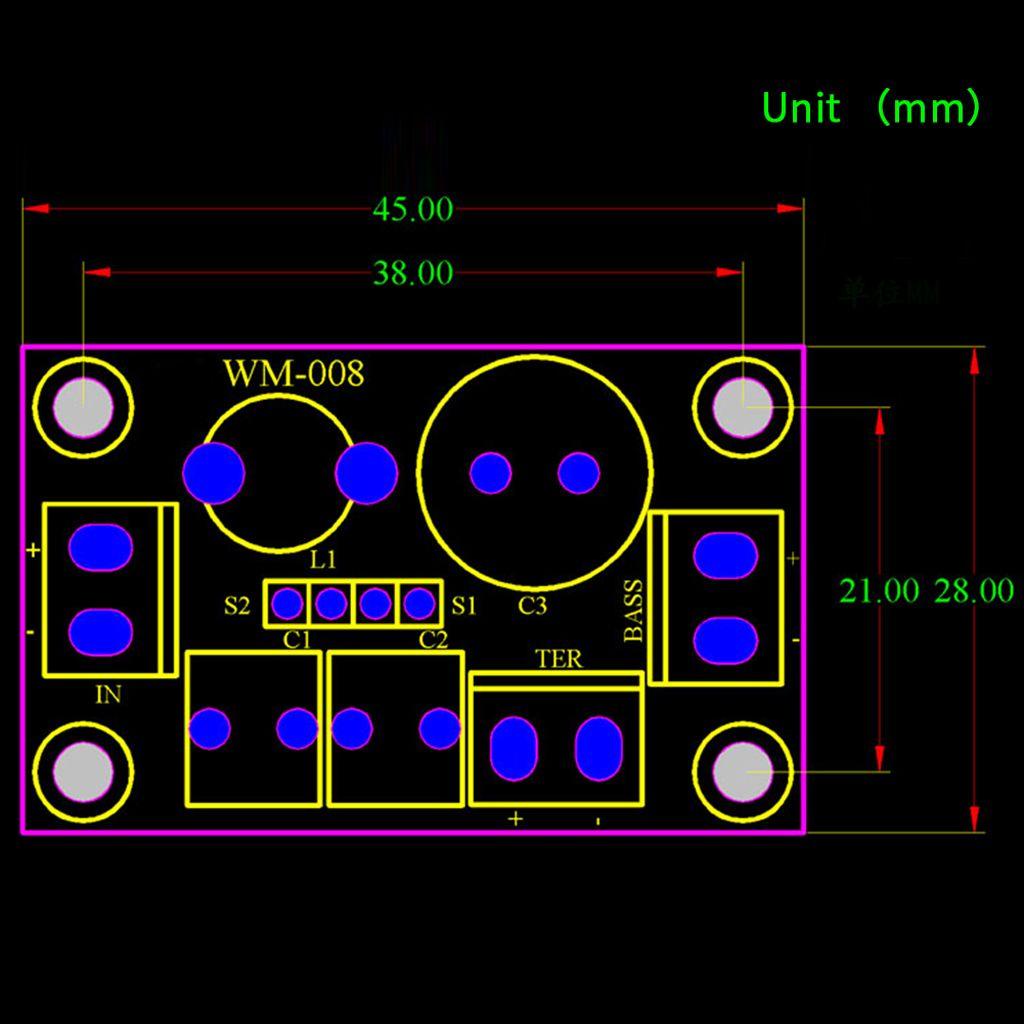 Filter Crossover Agustina Portable HiFi Mudah Pasang Adjustable Pembagi Frekuensi Audio