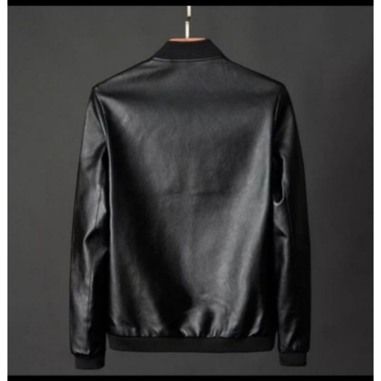 Jaket kulit pria - Jaket bomber - Jaket terbaru