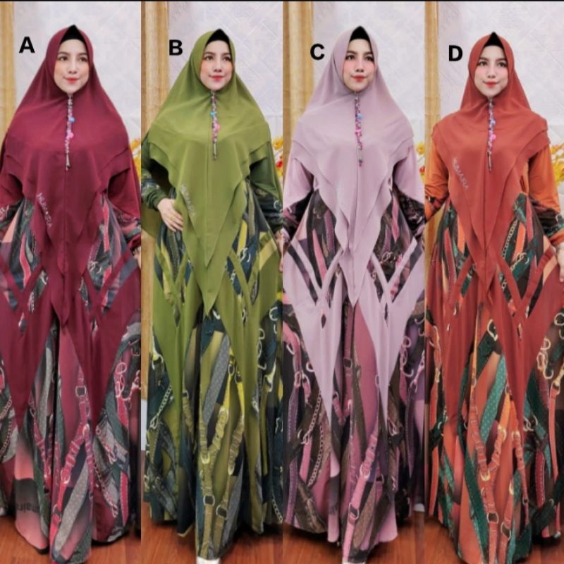 *Rabea Syari* Gamis Ceruty HUMAIRA