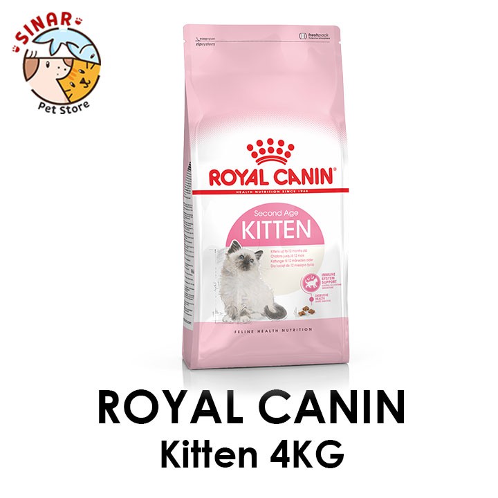 Royal Canin Kitten 4KG 2nd Age Makanan Anak Kucing Dry Cat Food Pelet Pakan