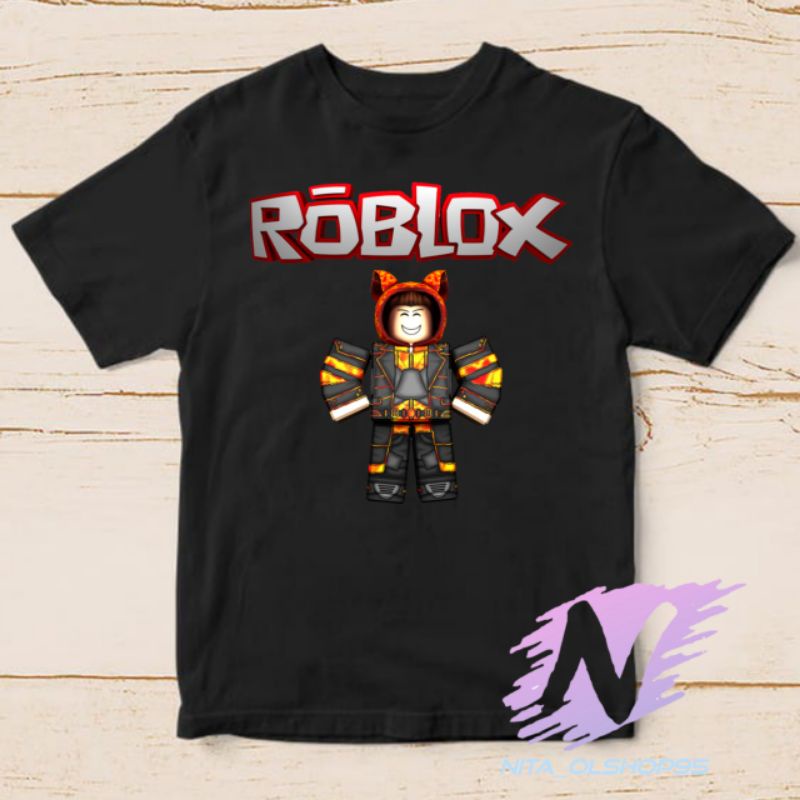 baju minicraft roblox kaos anak karakter boykids roblox Minecraft