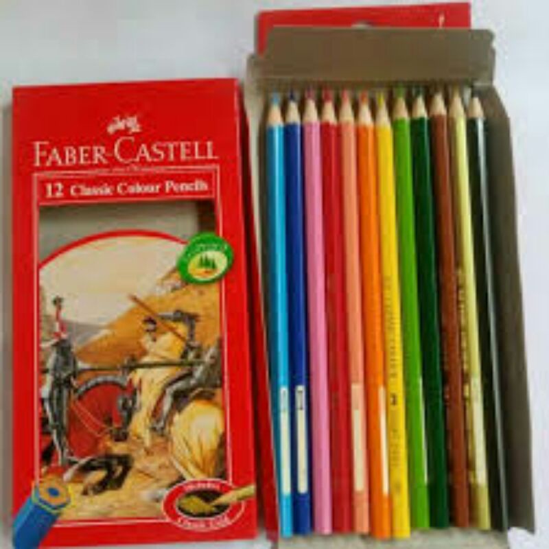 

Pensil Warna 12 Warna Panjang Faber Castell Classic