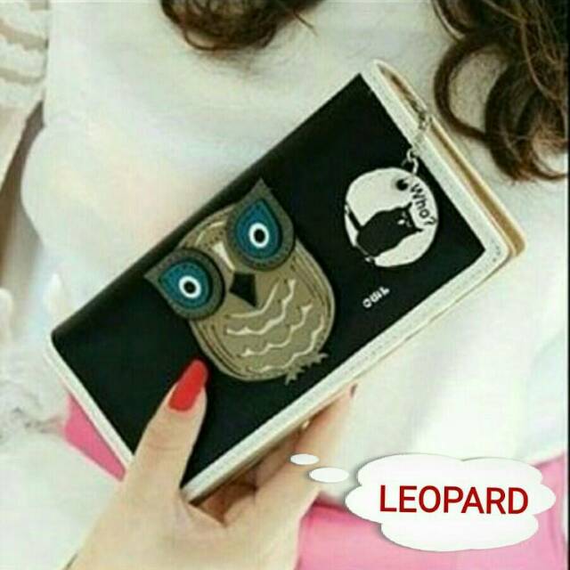 Dompet panjang owl /dompet wanita modern/dompet murah