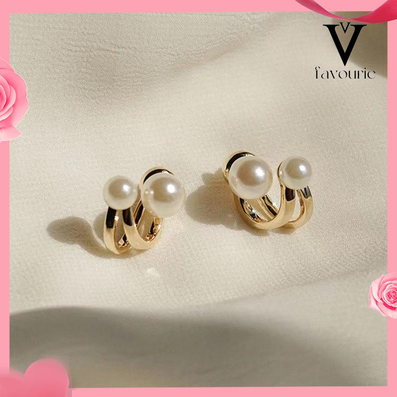 [COD]Pearl Trendy Niche Design Temperament Light Luxury High-end Earrings-FA