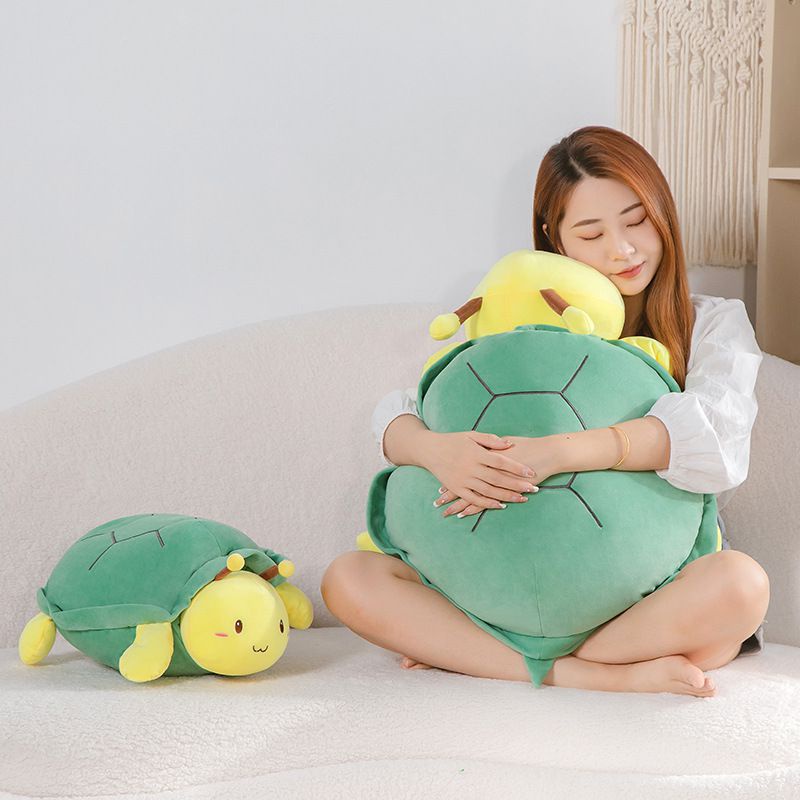 Bantal Kerang Plush Turtle Pendek Untuk Santai Nyaman Dan Menyenangkan.