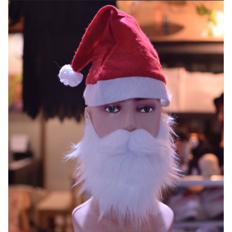 JENGGOT PALSU BEARD WHITE KUMIS PALSU PUTIH santa claus sinterklas