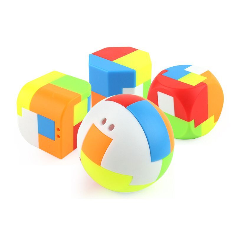 Kong Ming Luban Lock Mainan Puzzle Bola 3D Untuk Edukasi Anak