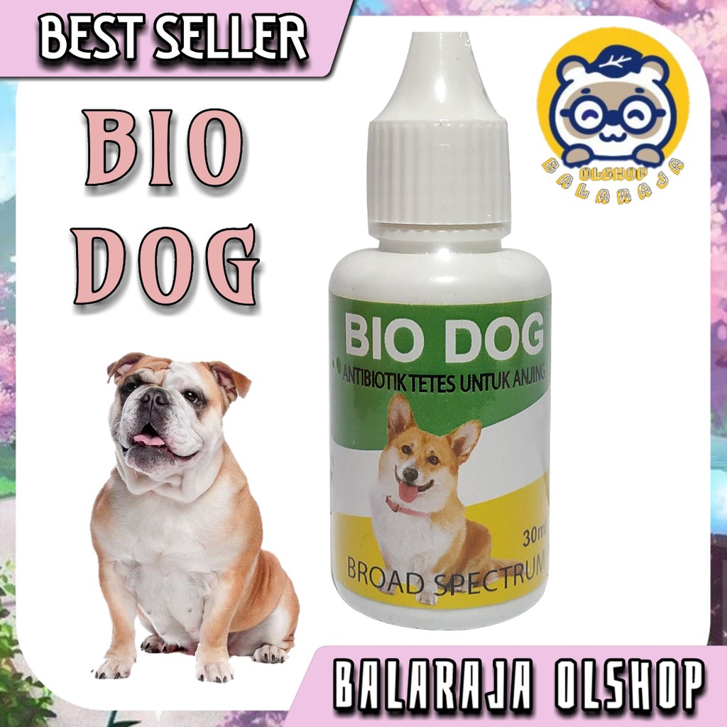 ANTIBIOTIK ANJING PUPPY OBAT DIARE GANGGUAN PERNAPASAN FLU DEMAM - BIO DOG