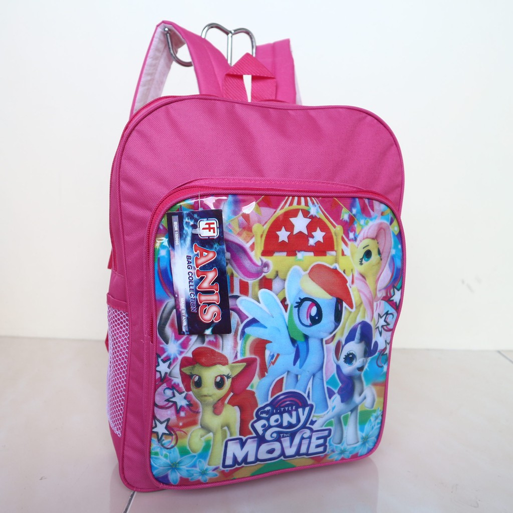 Tas Ransel Pony Kecil Pink Tas Punggung Anak Sekolah TK PAUD Playgroup