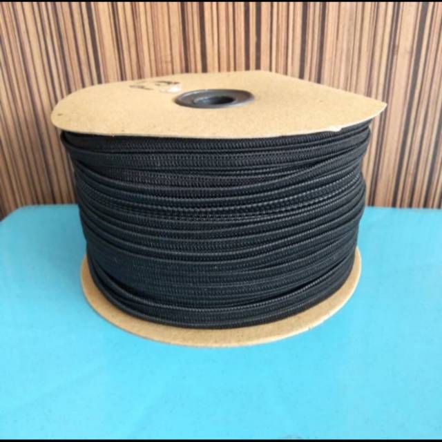

TALI MASKER / TALI KARET HITAM 4MM KARET BABY P5 104yard