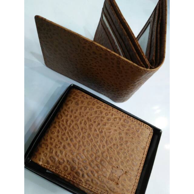 Dompet cowo braunbuffel 3D kulit