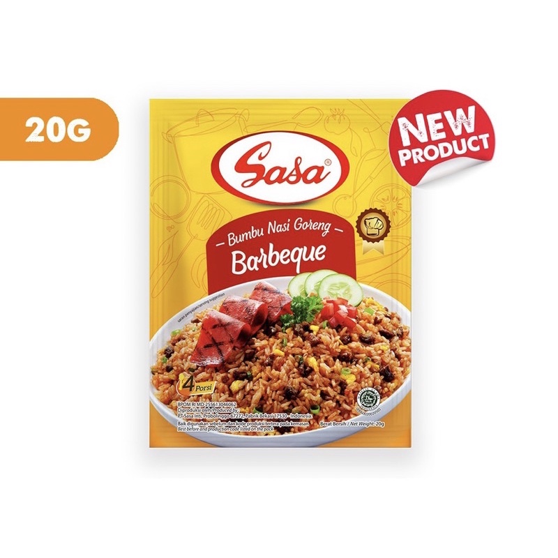 

Sasa Bumbu Nasi Goreng BBQ 20g x 3