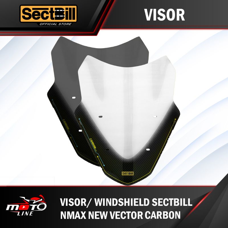 VISOR WINDSHIELD SECTBILL NMAX NEW VECTOR CARBON
