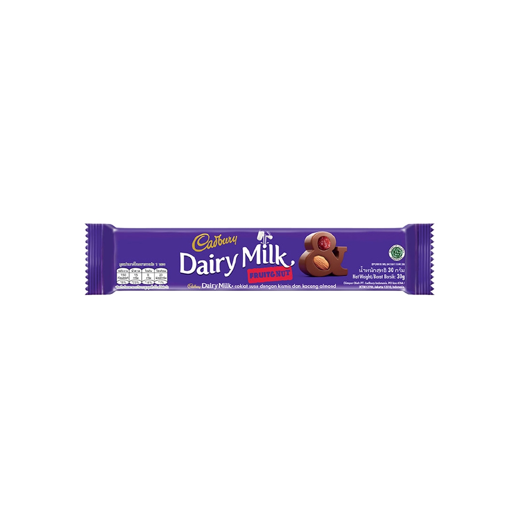 

OL8 - Cadbury Chocolate Dairy Milk Fruit & Nut 30G