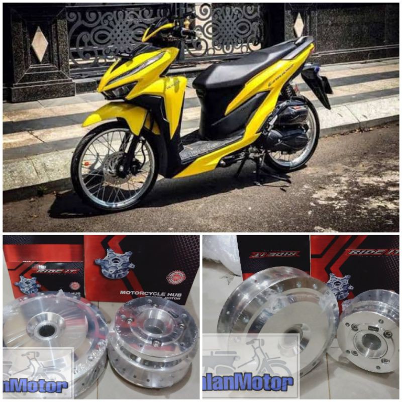 Tromol Set Depan&Belakang Vario New 125-150 LOBANG Cakram5/Tromol set Vario New 2019-2020 /TromolSet
