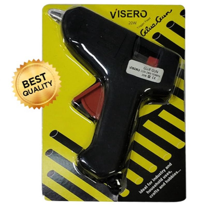 glue gun kecil 20watt besar 40 watt VISERO VIPER alat lem cair pistol tembak DIY logam kayu kaca kain plastik keramik