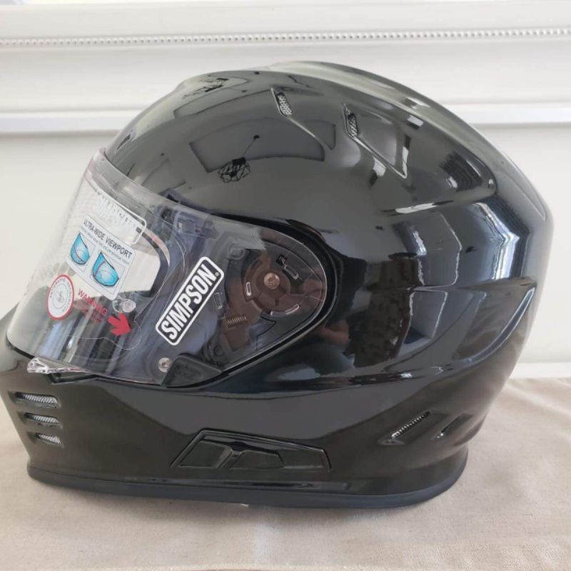 HELM SIMPSON GHOST BANDIT BLACK GLOSSY SIZE XL