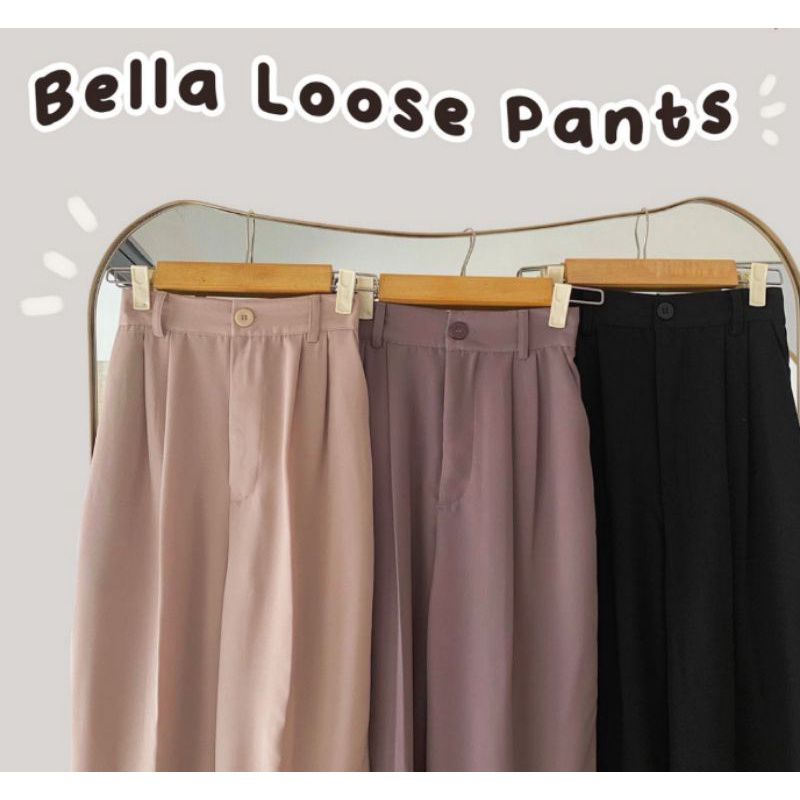 Loose Pantas Trousers Wanita - Celana Anti Kusut - Celana Kulot Wanita