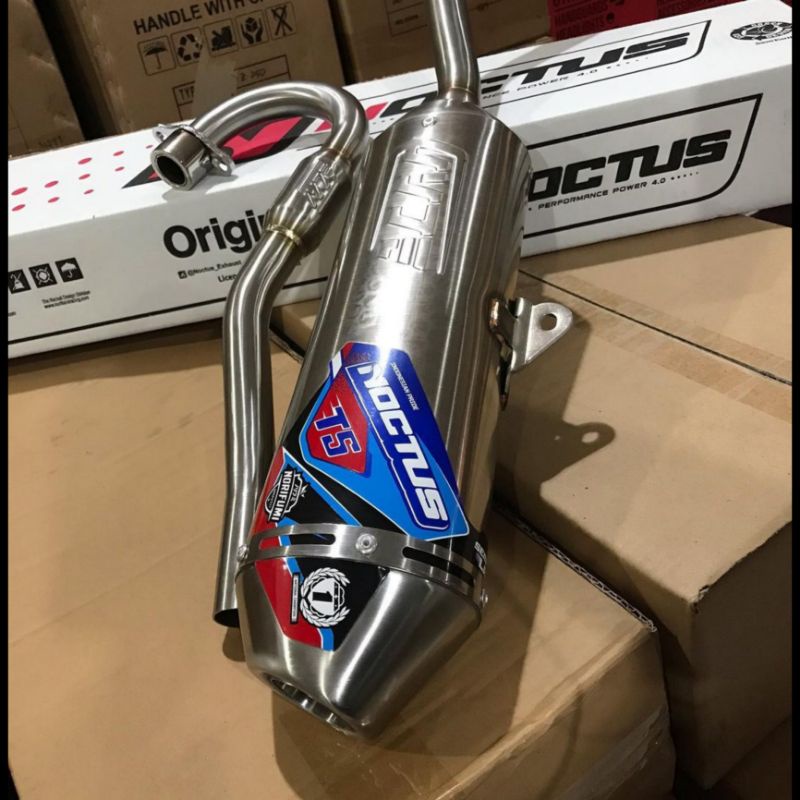 KNALPOT NOCTUS T5 STAINLESS ORIGINAL BY NORIFUMI KLX DTRACKER 150