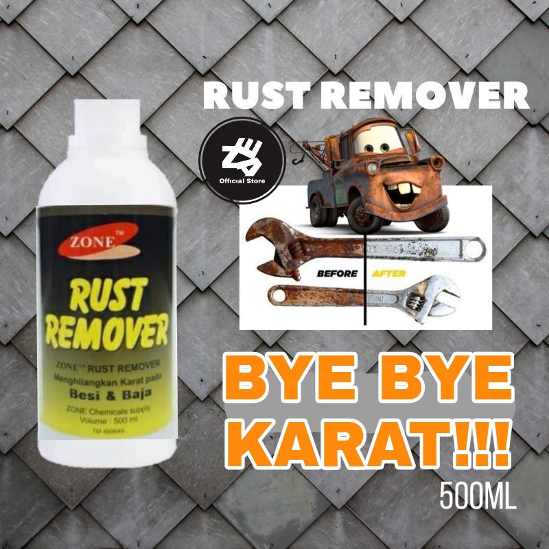 Rust Remover - Penghilang atau perontok Karat pada besi baja stainless steel, kerak kamar mandi, kompor, wajan dll