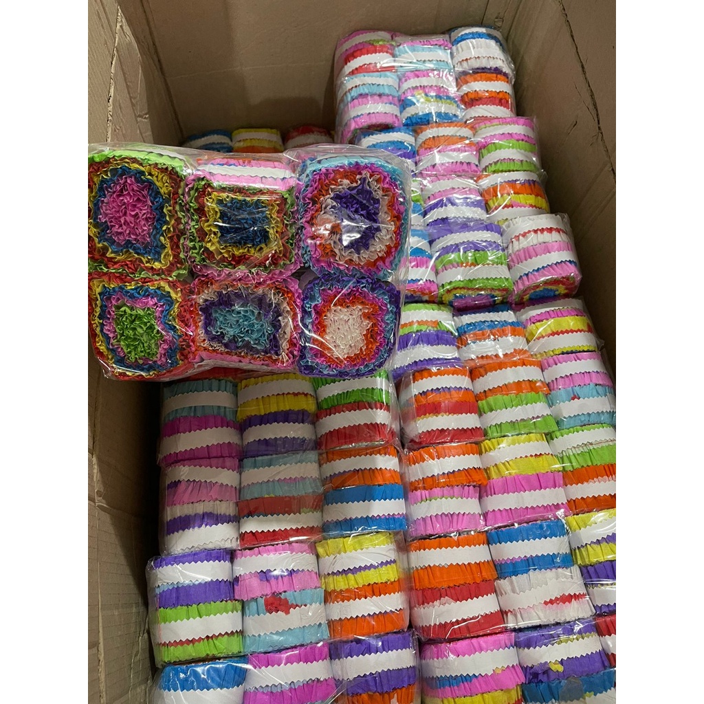 

(1pc) Kertas krep bulat bunga crepe