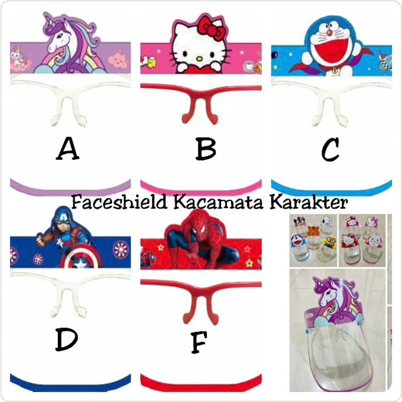 Faceshield Anak Karakter