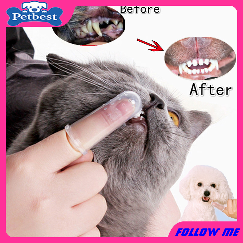 ★〓YUFeiPet〓★ Cat Dog Finger Toothbrush Pet Toothbrush To Remove Bad Breath and Tartar Toothbrush Cat Oral Cleaning Supplies