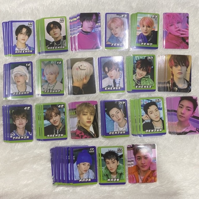 Trading Card TC Pop Up Glimo Glitch Mode a ver NCT Dream Renjun Haechan Jeno Jaemin Mark Chenle Selc