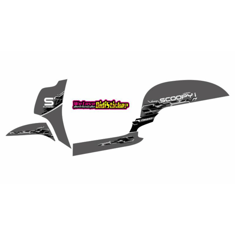 STRIPING TRANSPARAN SCOOPY THAILAND II STRIPING SCOOPY VARIASI