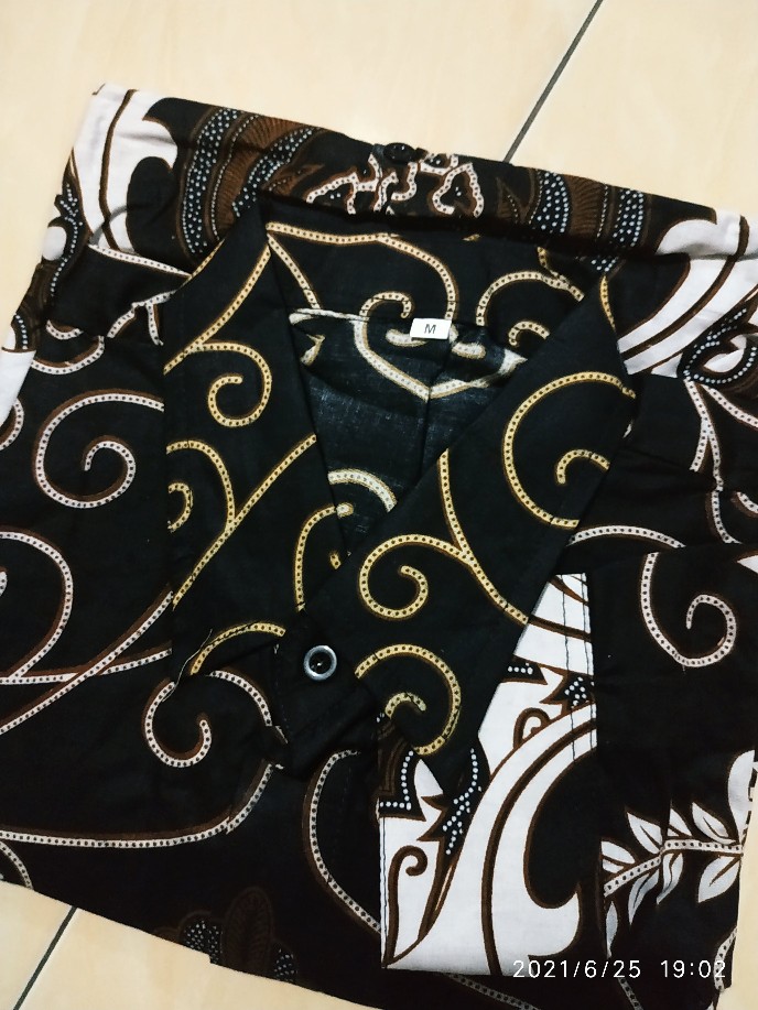 Kemeja Batik Pria Lengan Panjang Murah Seragam M L Xl Xxl
