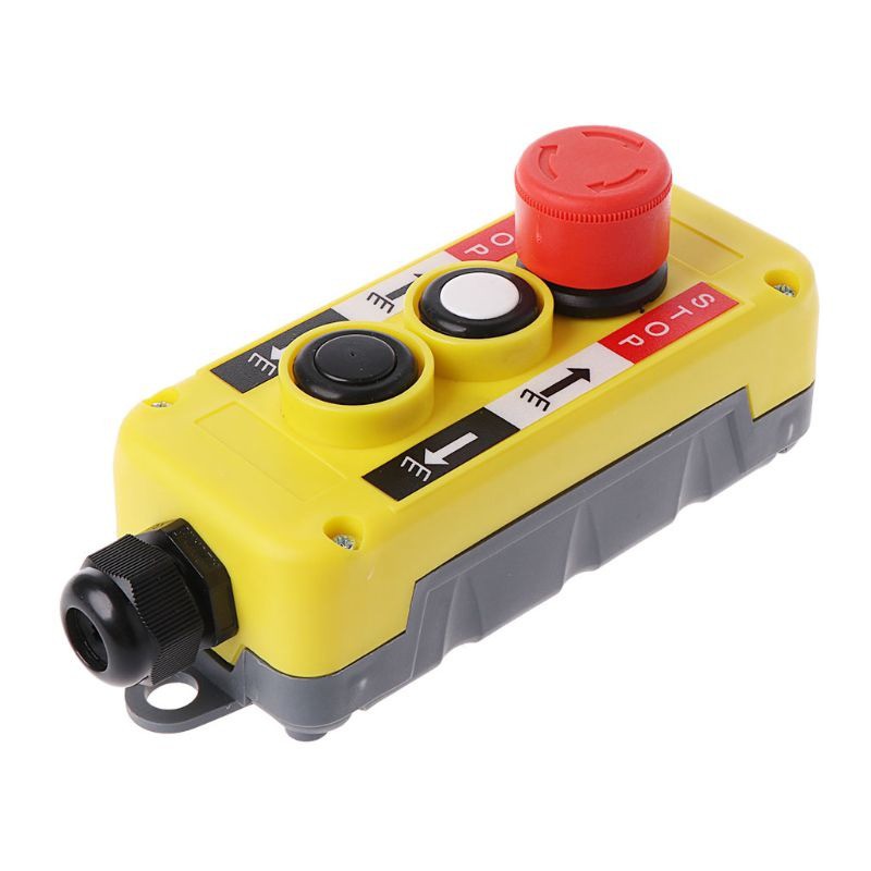 Push Button Switch Emergency Stop Electric Crane Pendant Control Station