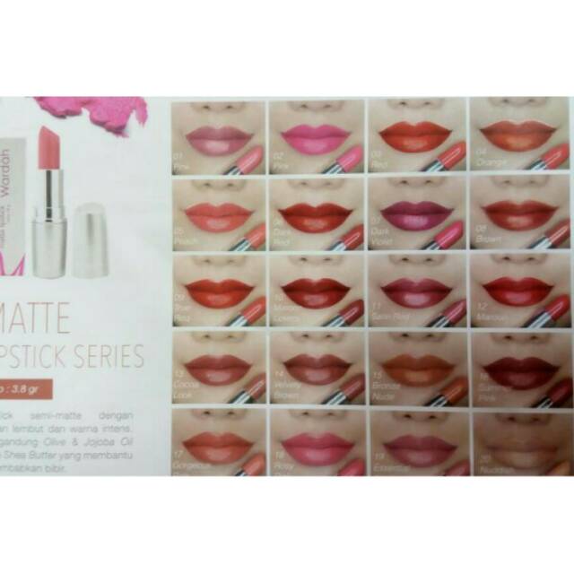 Wardah Lipstik Exclusive Matte Padat Silver Shopee Indonesia Harga lipstik wardah silver