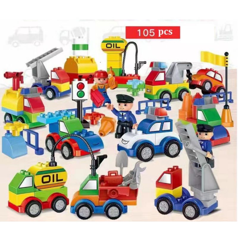 Mainan Balok Susun Besar Mobil Building Block Brick