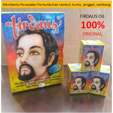 FIRDAUS OIL MA MAWN / PENUMBUH RAMBUT JENGGOT KUMIS CAMBANG BULU HALUS TRADISIONAL / MINYAK FIRDAUS