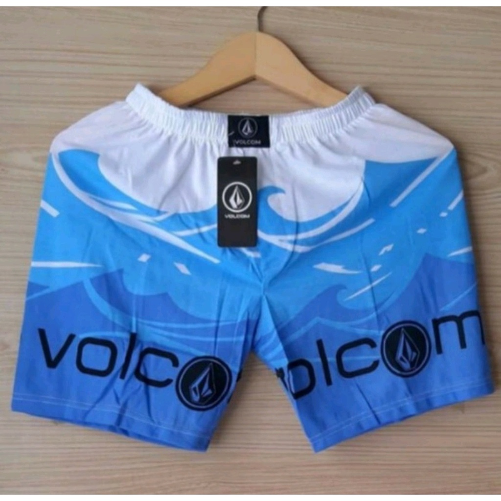 BEST SELLER 1 - BOXER PRIA WANITA| CELANA DALAM PENDEK KOLOR BOXSER PANTAI BAHAN KATUN BOKSER DISTRO SURFING PREMIUM PANTAI SANTAI RENANG COWOK PRIA WANITA CEWEK LAKI LAKI COWO PEREMPUAN REMAJA DEWASA-Volcom