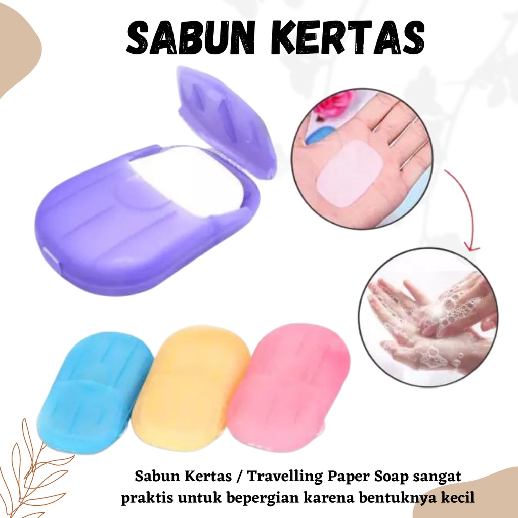 TERLARIS!!! Sabun Kertas / Sabun Cuci Tangan / Sabun Travelling [BISA COD]