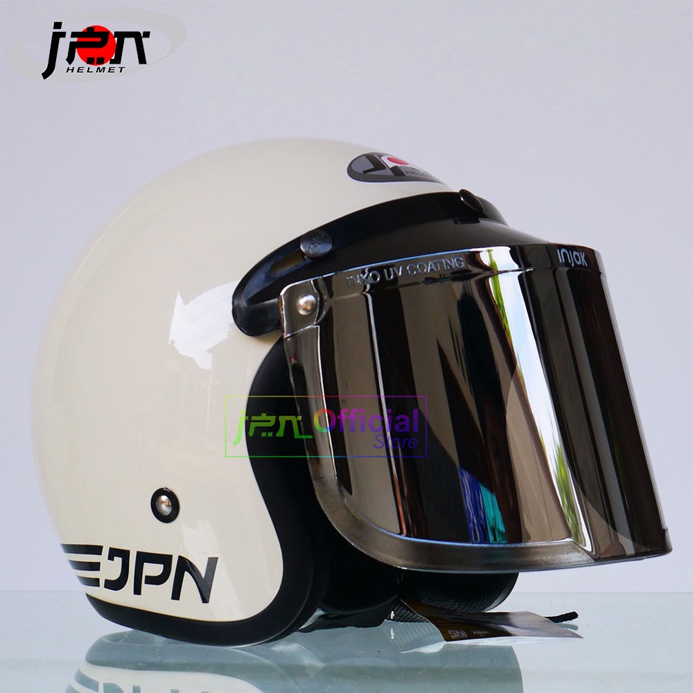 Helm JPN RETRO Cream Glossy HELM JPN ORIGINAL