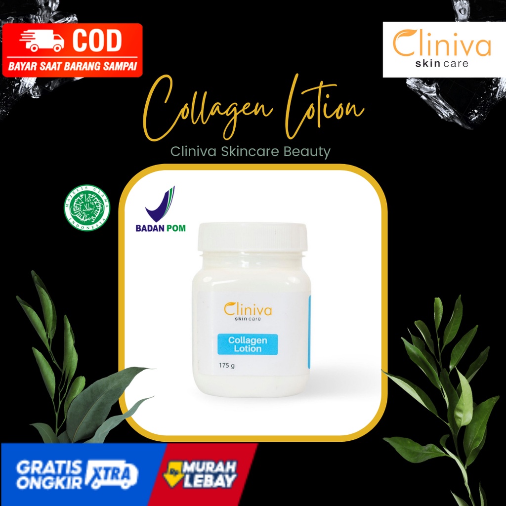CLINIVA COLLAGEN LOTION - SKINCARE BODY LOTION PEMUTIH BADAN 175 GR | TERMURAH