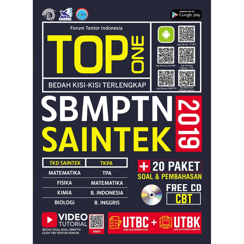 Top ONE SBMPTN SAINTEK 2019 + CD